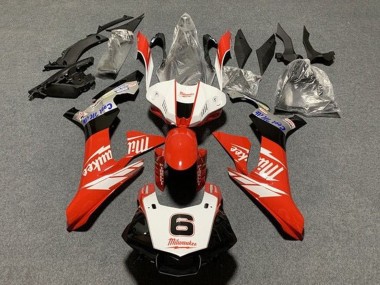Buy 2015-2019 Yamaha YZF 1000 R1 Motorcycle Fairings - White Red Black Milwaukee Canada
