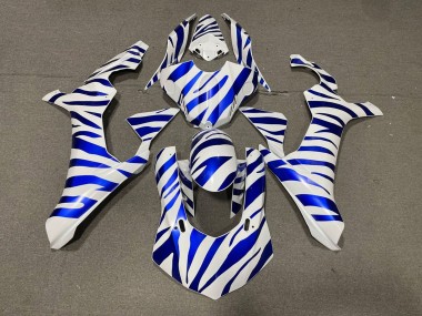 Buy 2015-2019 Yamaha YZF 1000 R1 Motorcycle Fairings - White Blue Zebra Canada