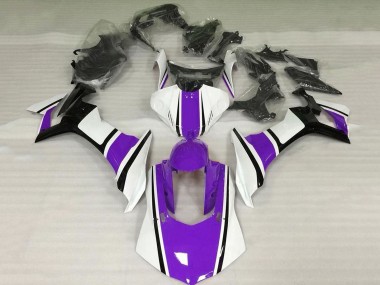 Buy 2020-2025 Yamaha YZF 1000 R1 Motorcycle Fairing - White Purple Glossy Black Canada
