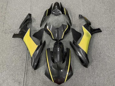Buy 2020-2025 Yamaha YZF 1000 R1 Motorcycle Fairings - Faux Carbon Fiber Yellow Canada