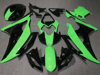 Buy 2008-2016 Yamaha YZF R6 Motorcycle Fairings - Green Glossy Black Canada