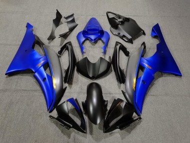 Buy 2008-2016 Yamaha YZF R6 Motorcycle Fairings - Blue Matte Black Yellow Decals Canada