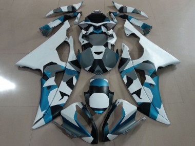 Buy 2008-2016 Yamaha YZF R6 Motorcycle Fairing - White Blue Grey Black Camouflage Canada