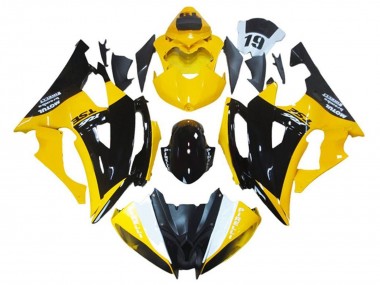 Buy 2008-2016 Yamaha YZF R6 Motorcycle Fairing - Yellow Glossy Black Canada