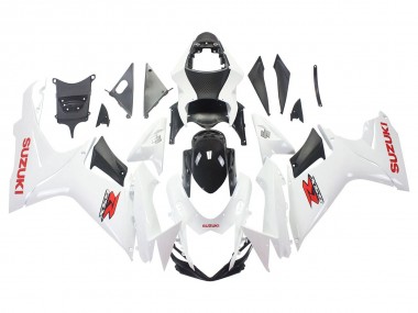 Buy 2011-2024 Suzuki GSXR 600/750 Motorcycle Fairings - White Glossy Black Red Decal Canada