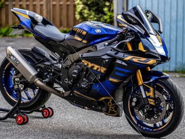 Buy 2015-2019 Yamaha YZF R1 Motorcycle Fairings - Blue Gold Black Canada