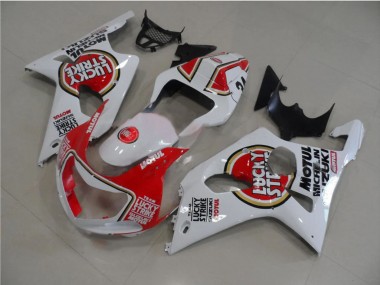 Buy 2000-2002 Suzuki GSXR 1000 Motorcycle Fairings - White Red Lucky Strike Canada