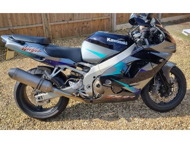 Buy 2002-2003 Kawasaki Ninja ZX9R Motorcycle Fairings - Blue Silver Canada