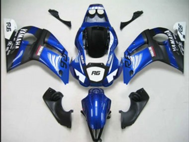 Buy 1998-2002 Yamaha YZF 600 R6 Motorcycle Fairings - Blue White Matte Black Canada