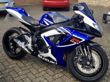 Buy 2006-2007 Suzuki GSXR 750 Motorcycle Fairings - White Blue Black Stripe Canada