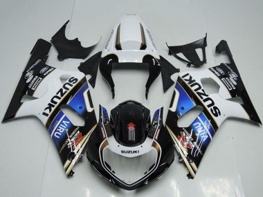 Buy 2001-2003 Suzuki GSXR 750 Motorcycle Fairings - White Blue Glossy Black Viru Canada