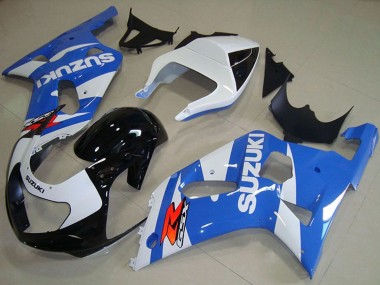 Buy 2001-2003 Suzuki GSXR 750 Motorcycle Fairings - White Blue Glossy Black Canada