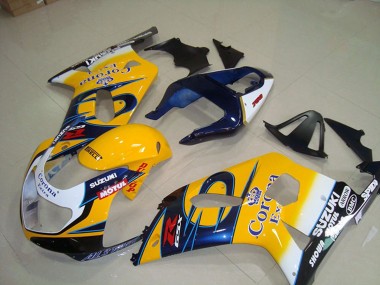 Buy 2001-2003 Suzuki GSXR 750 Motorcycle Fairings - Yellow White Blue Alstare Corona Extra Motul Canada