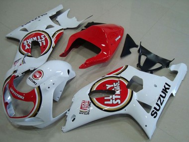Buy 2001-2003 Suzuki GSXR 750 Motorcycle Fairings - White Red Lucky Strike Canada