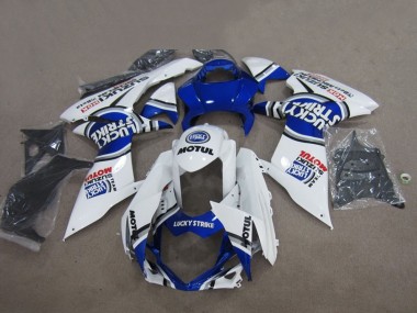 Buy 2011-2024 Suzuki GSXR 750 Motorcycle Fairings - White Lucky Strike Motul Canada