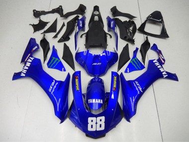 Buy 2015-2019 Yamaha YZF R1 Motorcycle Fairings - Blue Green Monster Akropovic Canada