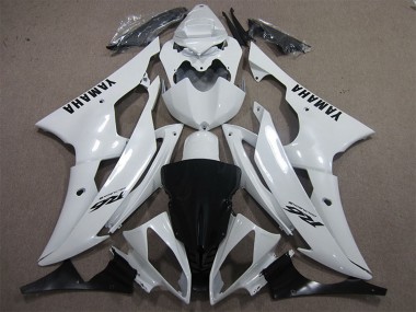 Buy 2008-2016 Yamaha YZF R6 Motorcycle Fairings - White Black Decals Canada