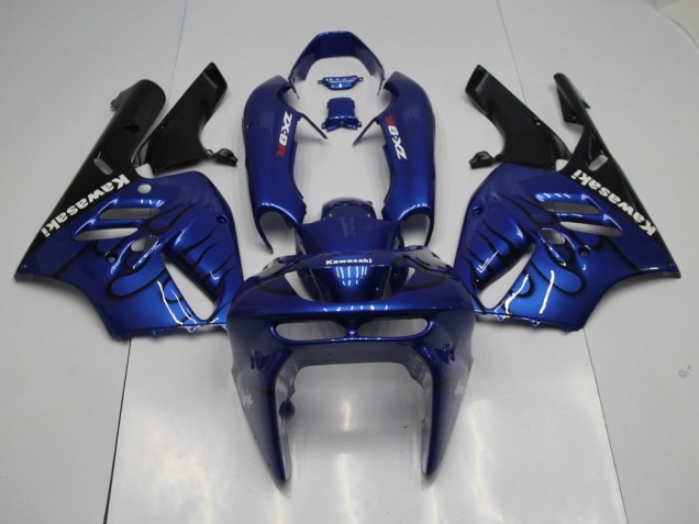 Buy 1994-1997 Blue Black Flame Kawasaki ZX9R Replacement Motorcycle Fairings Canada Buy 1994-1997 Blue Black Flame Kawasaki ZX9R Replacement Motorcycle Fairings Canada