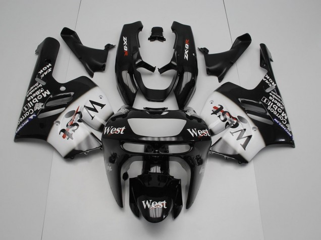 Buy 1994-1997 Black White West Kawasaki ZX9R Motorcycle Replacement Fairings Canada Buy 1994-1997 Black White West Kawasaki ZX9R Motorcycle Replacement Fairings Canada