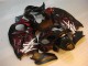 Buy 1996-2007 Black Red Flame Suzuki GSXR 1300 Hayabusa Motorbike Fairing Canada