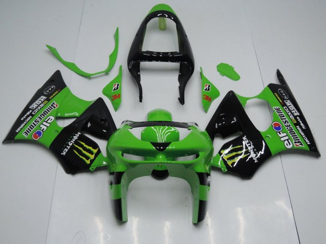 Buy 1998-1999 Green Monster Kawasaki ZX6R Motor Bike Fairings Canada Buy 1998-1999 Green Monster Kawasaki ZX6R Motor Bike Fairings Canada