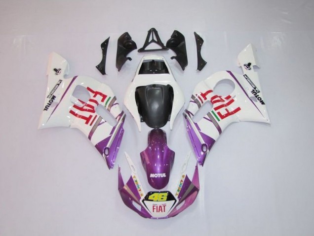 Buy 1998-2002 White Purple Fiat 46 Yamaha YZF R6 Motor Fairings Canada