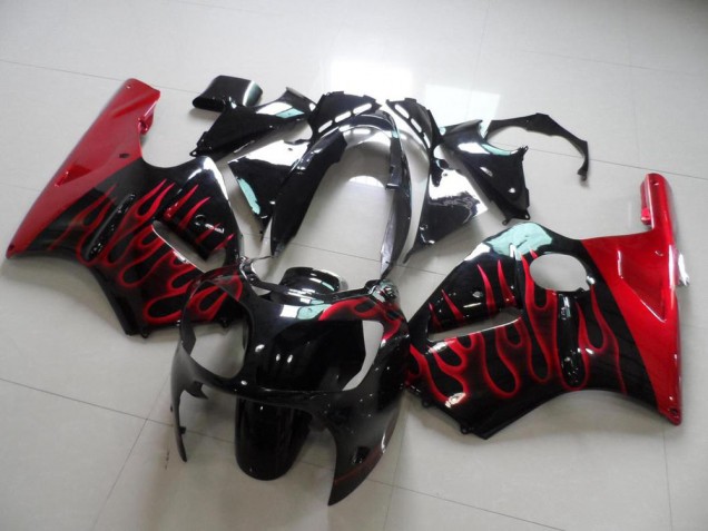 Buy 2000-2001 Red Flame Kawasaki ZX12R Motorbike Fairing Canada