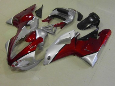 Buy 2000-2001 Red and Silver Yamaha YZF R1 Replacement Motorcycle Fairings Canada