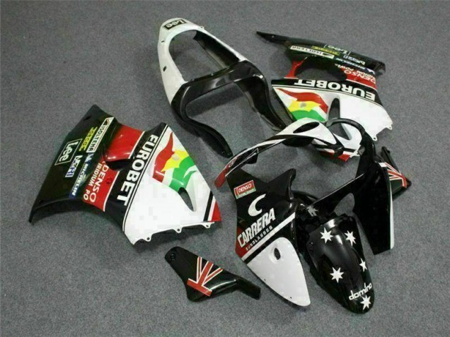 Buy 2000-2002 Black White Eurobet Kawasaki ZX6R Bike Fairing Canada