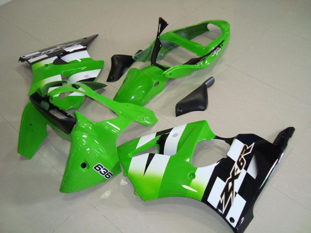 Buy 2000-2002 Green Black Kawasaki ZX6R Bike Fairing Kit Canada