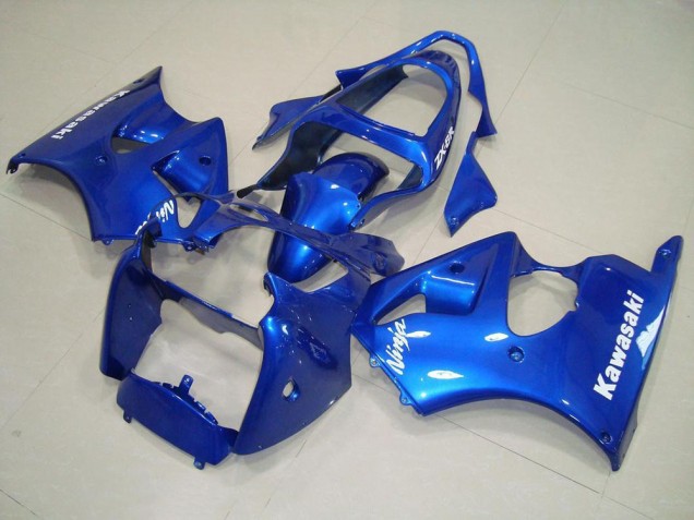 Buy 2000-2002 Blue with White Decals Kawasaki ZX6R Motorcycle Replacement Fairings Canada Buy 2000-2002 Blue with White Decals Kawasaki ZX6R Motorcycle Replacement Fairings Canada