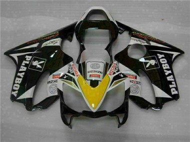 Buy 2001-2003 Yellow Silver Black Playboy Honda CBR600 F4i Motorcycle Fairing Kit Canada
