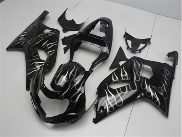 Buy 2001-2003 Black White Flame Suzuki GSXR 600/750 Motorcycle Fairing Kits Canada