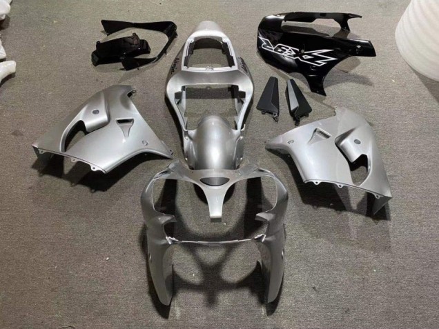 Buy 2002-2003 Silver Glossy Black Kawasaki ZX9R Motorcycle Fairing Kit Canada
