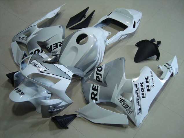 Buy 2003-2004 Repsol White Silver Honda CBR600RR Motorcycle Fairings Kits Canada Buy 2003-2004 Repsol White Silver Honda CBR600RR Motorcycle Fairings Kits Canada