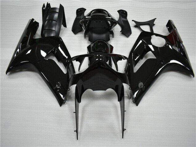 Buy 2003-2004 Glossy Black Kawasaki ZX6R Moto Fairings Canada Buy 2003-2004 Glossy Black Kawasaki ZX6R Moto Fairings Canada