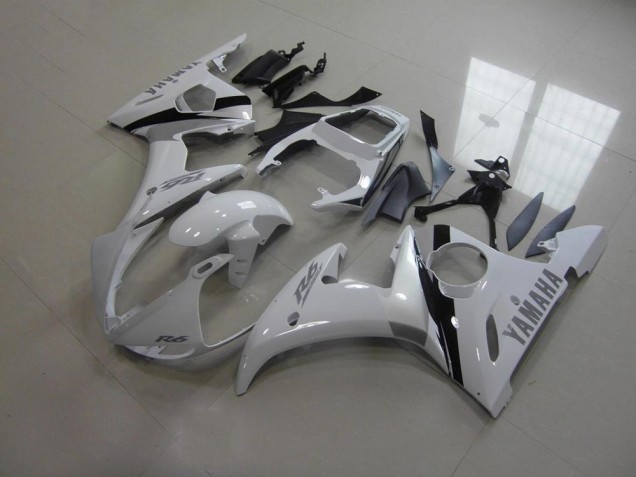 Buy 2003-2005 White and Grey Decals Yamaha YZF R6 Bike Fairing Kit Canada Buy 2003-2005 White and Grey Decals Yamaha YZF R6 Bike Fairing Kit Canada