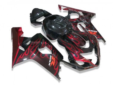 Buy 2004-2005 Black Red Flames Suzuki GSXR 600/750 Motorcycle Fairing Canada