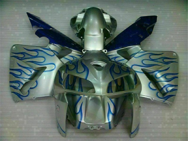 Buy 2005-2006 White Blue Flame Honda CBR600RR Motorcycle Fairing Kit Canada