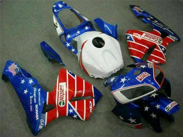 Buy 2005-2006 Blue Red Cycle World Castrol Honda CBR600RR Motorcycle Fairings Kit Canada