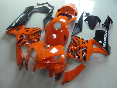 Buy 2005-2006 Orange Black Flame Honda CBR600RR Replacement Motorcycle Fairings Canada