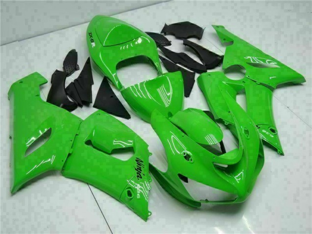Buy 2005-2006 Green Kawasaki ZX6R Motorcycle Replacement Fairings Canada