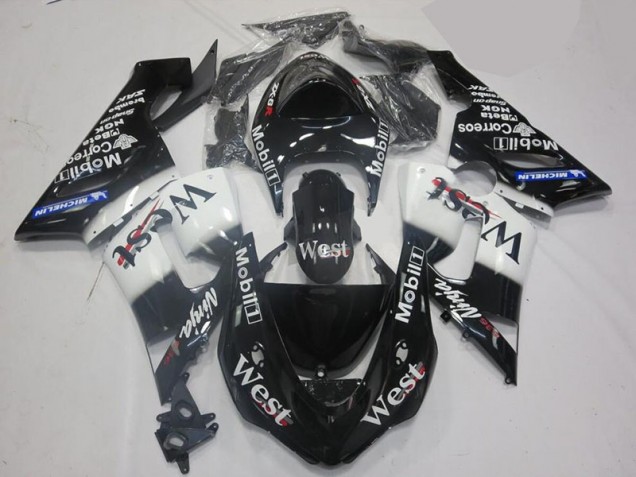 Buy 2005-2006 White Black Kawasaki ZX6R Motorcycle Fairing Canada Buy 2005-2006 White Black Kawasaki ZX6R Motorcycle Fairing Canada