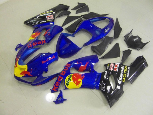 Buy 2005-2006 Blue Red Bull Kawasaki ZX6R Motorbike Fairings Canada Buy 2005-2006 Blue Red Bull Kawasaki ZX6R Motorbike Fairings Canada