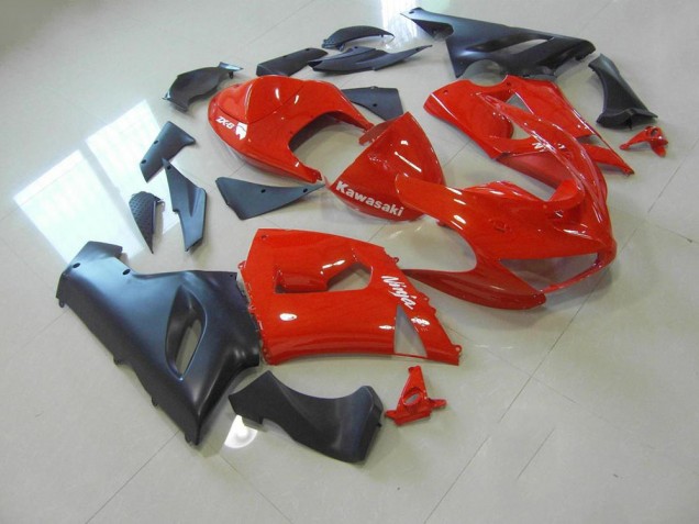 Buy 2005-2006 Red and Matte Black Kawasaki ZX6R Bike Fairings Canada Buy 2005-2006 Red and Matte Black Kawasaki ZX6R Bike Fairings Canada
