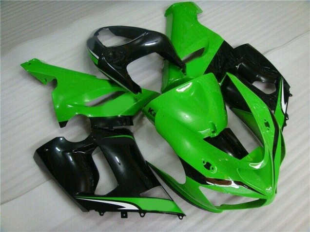 Buy 2005-2006 Green White Black Kawasaki ZX6R Motorcyle Fairings Canada