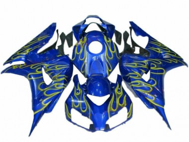Buy 2006-2007 Yellow Flame Blue Honda CBR1000RR Replacement Fairings Canada