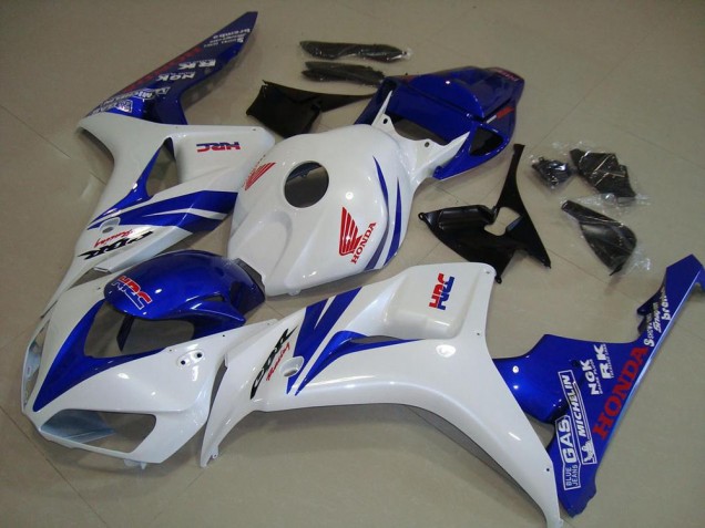 Buy 2006-2007 White and Blue Honda CBR1000RR Replacement Fairings Canada