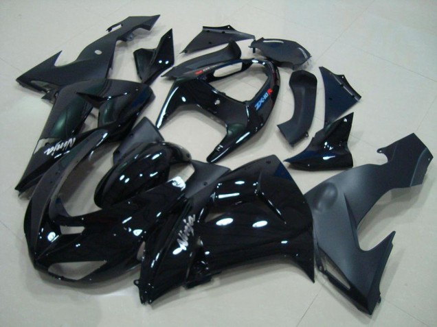 Buy 2006-2007 Glossy Black Matte Black Kawasaki ZX10R Motorcyle Fairings Canada