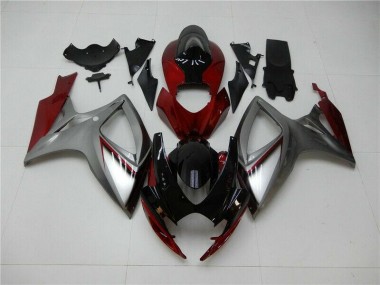 Buy 2006-2007 Red Silver Suzuki GSXR 600/750 Bike Fairing Kit Canada